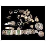 Collected Group Odd Sterling Jewelry