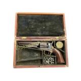 Cased .36 Caliber Percussion Revolver