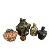 Assorted North Carolina Folk Art Face Jugs