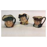 3 Royal  Doulton Toby Jugs