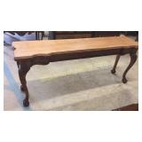 74" Ball & Claw Mahogany Sofa Table