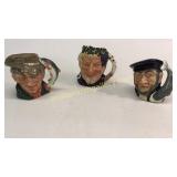 3 Royal Doulton Toby Jugs
