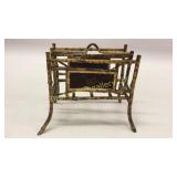 Victorian Bamboo Magazine Stand