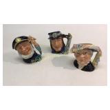 3 Royal Doulton Toby Mugs