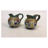 Pair Gouda Holland Ewers