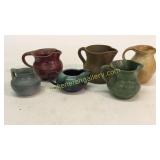 6 Pottery Creamers