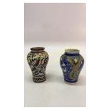 2 Pieces Italian Painted Pottery