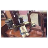 Shaving Mirror, 2 Pcs Copper & Bell Pull