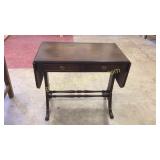Regency 2 Drawer Drop Leaf  Table