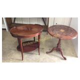 Inlaid Candle Stand & End Table