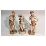 3 German Bisque Figurines