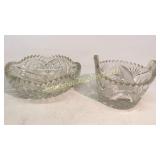 2 Pieces Cut Crystal