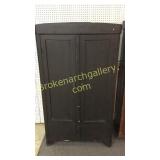 European Armoire in Black Paint