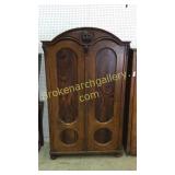 Exceptional Pine Grain Painted Armoire