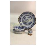 Meissen Sauce Boat, Pick Holder, Ironstone Charger