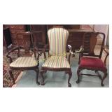 3 Assorted Armchairs