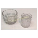 Brilliant Cut Crystal Bowl, Biscuit Jar