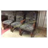 Set of Six Upholstered Dining Chairs
