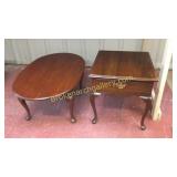 Cherry Side Table & Coffee Table