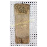 Primitive Rub Board, Carved Top