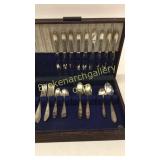 32 Pieces Rogers SIlverplate in Case