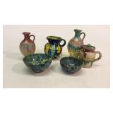 6 Pieces Cole And Other Pottery
