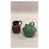 Brown Pottery Pitcher, Unsigned Jug