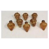 8 Mercury Glass Ornaments