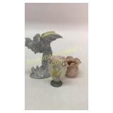 3 Pieces Art Pottery