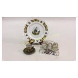 Victorian  Egg Stand, Dresden Style Demitasse,