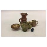 6 Pieces Mixed Pottery