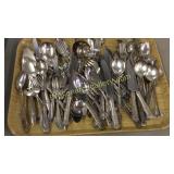 Large Group Mixed Stinless Flatware