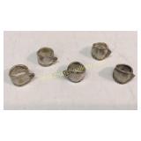 5 Sterling Spoon Rings