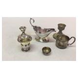 6 Pieces Mostly Sterling Table Articles