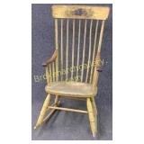 Period Boston Rocker in Original Paint