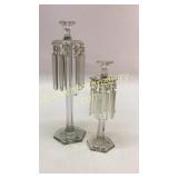 2 Heisey Style Single Candleabra