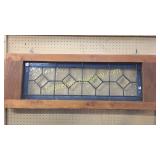 Stained Glass Transom W Beveled Medallions