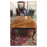 63" French Dining Table Carved Skirt & Legs