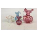 4 Pieces Fenton and Blown Glass