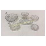 6 Pieces Cut Glass