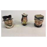 3 Royal Doulton Toby Pitchers