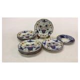 12 Gaudy Ironstone Plates