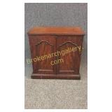 Flame Mahogany Desk Top Cupboard