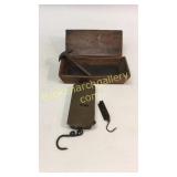 2 Scales, 2 Wooden Trays, Hammer