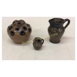 3 NC Pottery Pieces