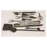 12 Iron Cooking Implements