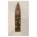 Collection of Arrowheads Mounted to Board