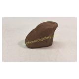 Carved Red Stone Effigy Figure