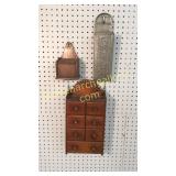 Spice Box, Match Box, Tin Wall Box