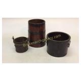 Banded Measure, Wood Bucket, Planter